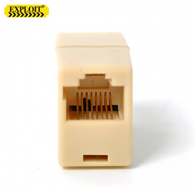 开拓 RJ45网线连接器对接头双通头 网络直通头 网线延长头 224255