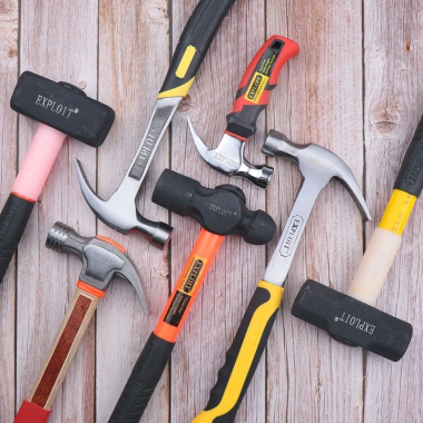 羊角锤八角锤圆头锤石工锤连体起钉迷你小铁锤子汽车生锤逃生安全