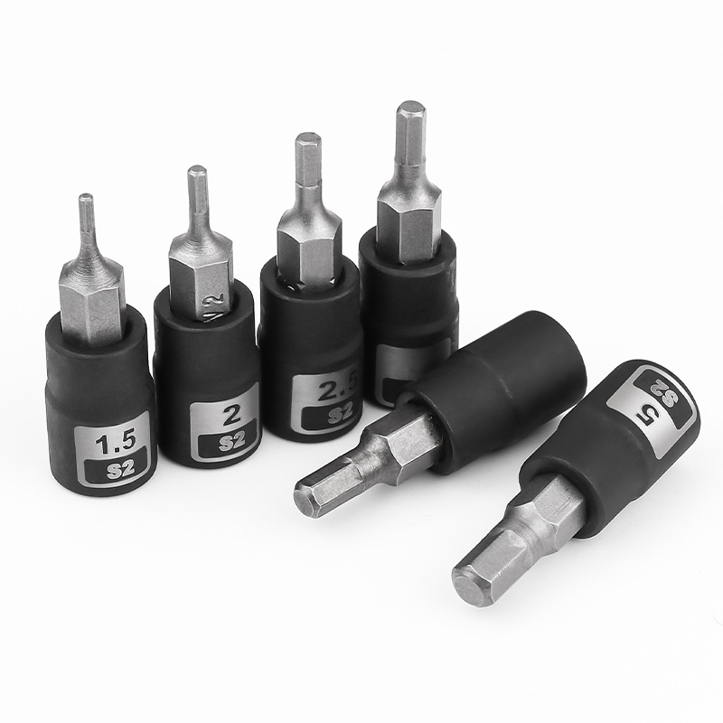 小飞梅花批头t30内六角套筒t25套同头t50小棘轮扳手快速1/4分之一