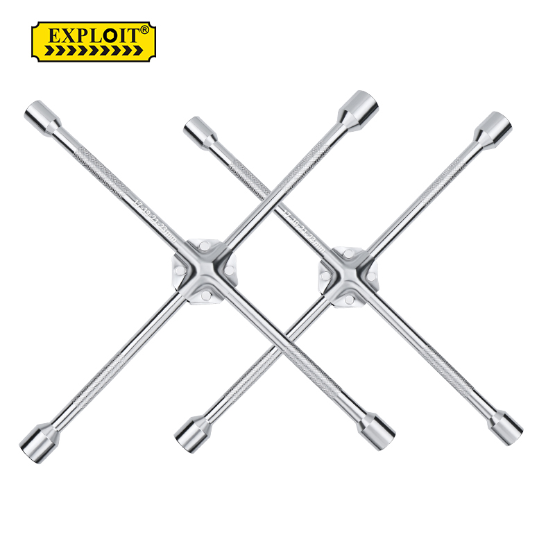 汽车轮胎专用扳手十字架套筒拆卸换胎工具套装省力十字换备胎神器