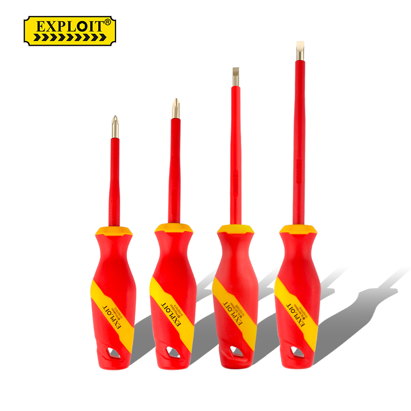 开拓十字一字绝缘防爆螺丝刀起子电工专用1000V耐高压改锥工具 可开发票
