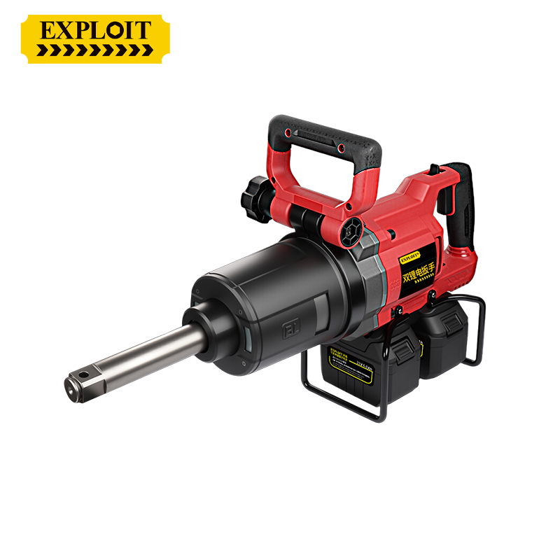 开拓双锂电大扭力冲击重型扳手21V大功率大容量锂电池维修工具