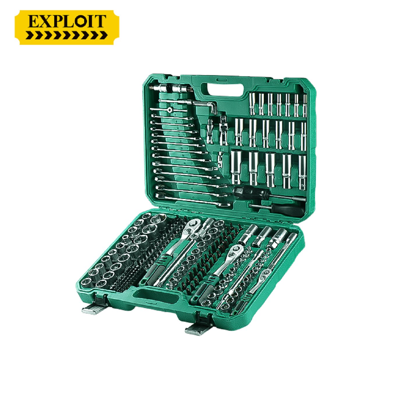 开拓套筒棘轮扳手修车工具组套大中小飞46件全套汽修维修工具套装