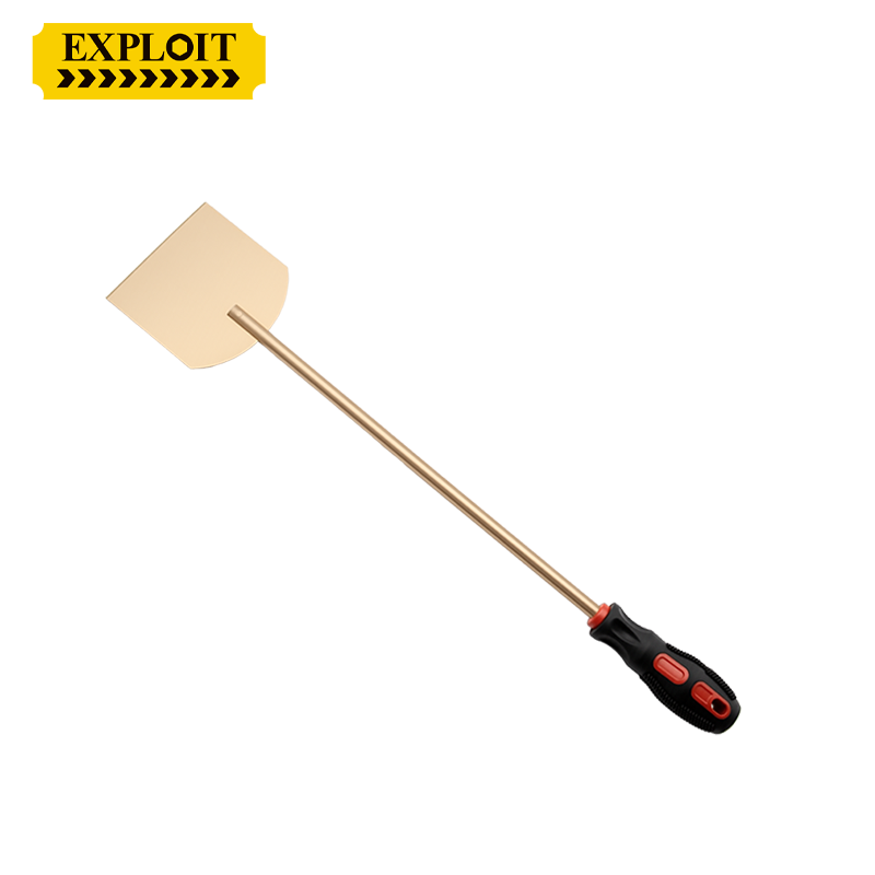 开拓防爆除锈铲无火花设计铜方头铲子铝青铜铲刀加厚高效除锈工具