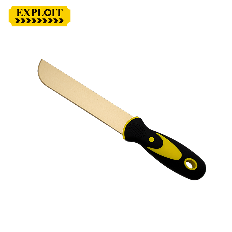 开拓塑柄削皮刀全铜无火花铝青铜合金水果刀电工刀防爆专用工具