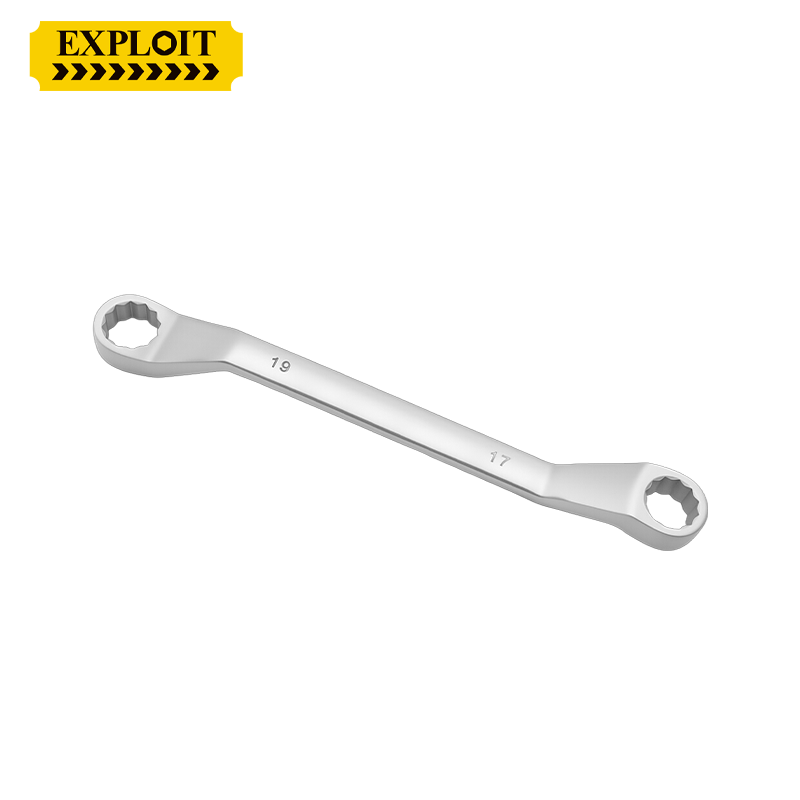 开拓防磁304不锈钢双头梅花扳手8-32mm防锈防腐蚀白钢眼睛板子