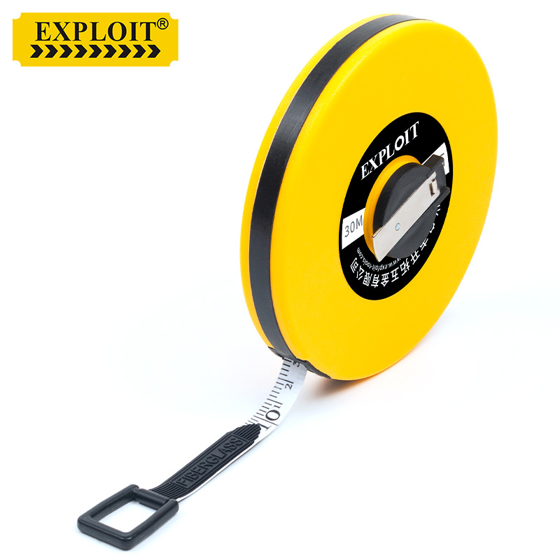 皮卷尺纤维软尺10米20米30米50米100米高精度工业级土地测量工具