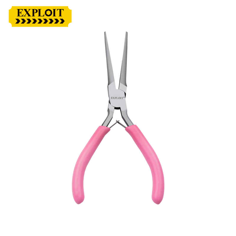 迷你手工钳子小尖嘴钳无齿弯嘴圆嘴珠宝老虎钳加长型饰品diy5寸