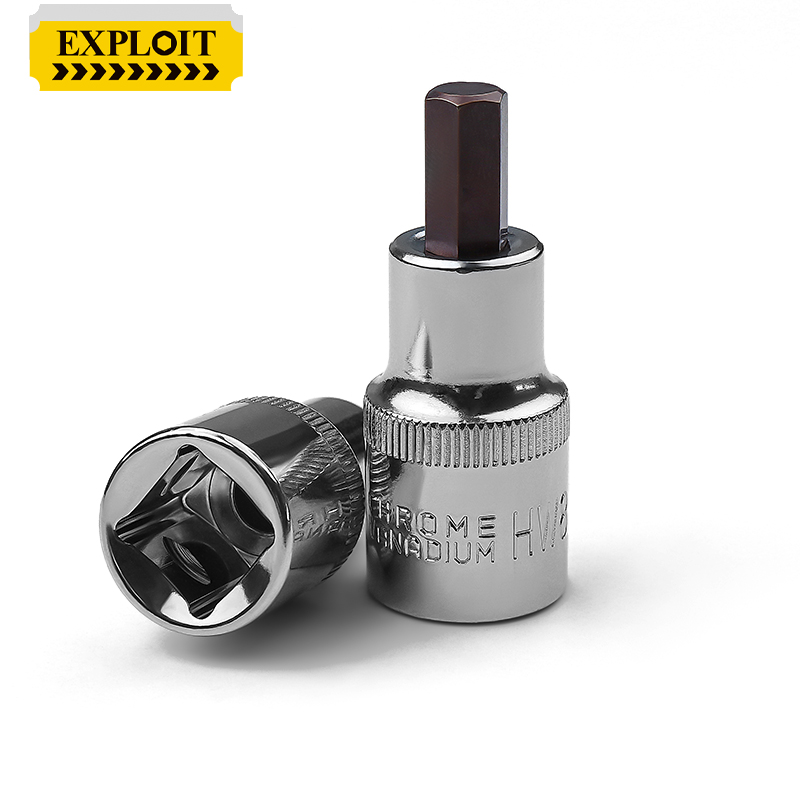 开拓1/2大飞梅花内六角套筒头扭力扳手风炮六角批头t50t40t30套装