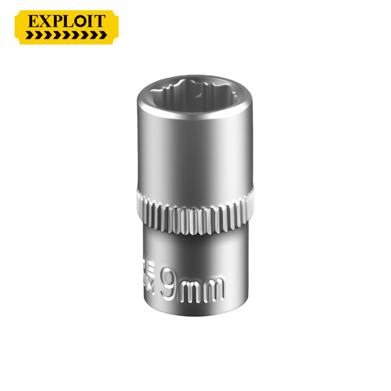 开拓1/4小飞台湾防滑六角扳手套筒5-14mm棘轮扳手头汽修工具配件