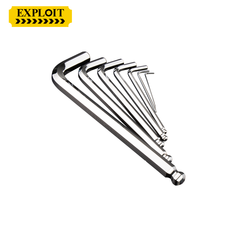 开拓台湾制造内六角扳手单支1.5号 2.5 6 8 12mm加长球头S2内六方