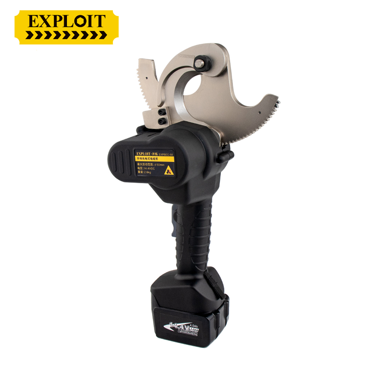 开拓便携式充电式棘轮电缆剪锂电电动液压电缆剪液压电缆剪线钳