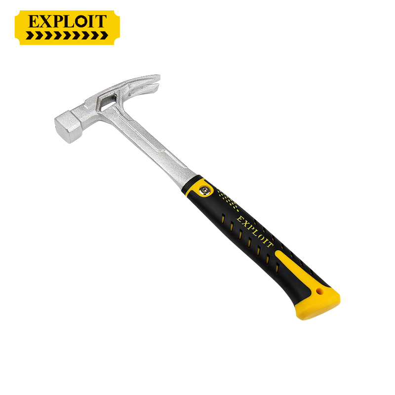 开拓羊角锤高碳钢一体成型带磁铁家用电工木工专用榔头铁锤锤子