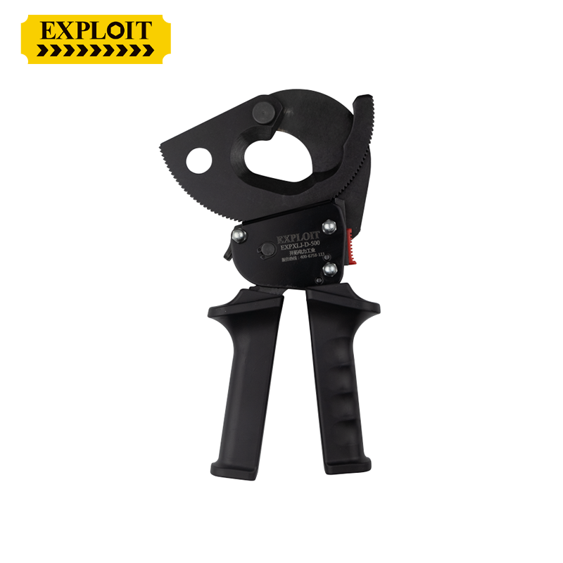 开拓电缆剪刀线钳棘轮齿轮式手动可伸缩手柄电缆剪电缆切刀EXPJ20