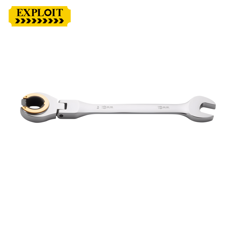 开拓油管棘轮扳手双向开口狭窄空间活动省力快速油管拆用扳手